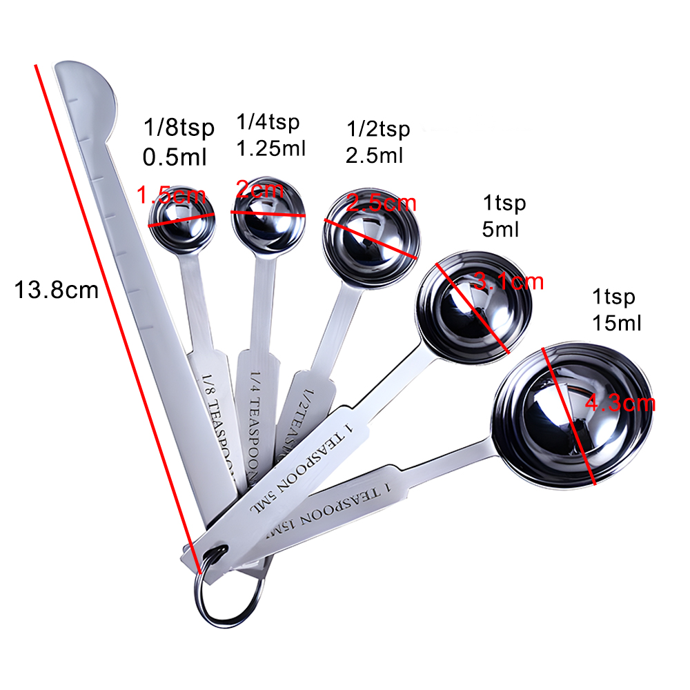 Stackable Measuring Cups and S - Kitchen Baking Kit recension och pris