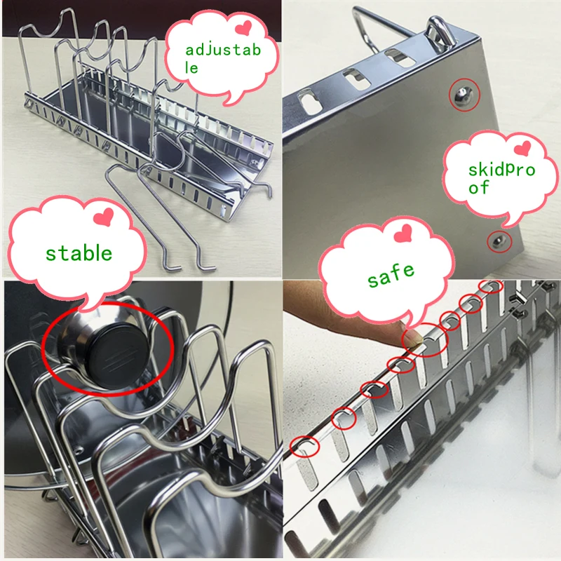304 Stainless Steel Adjustable - Kitchen Baking Pan Organizer recension och pris