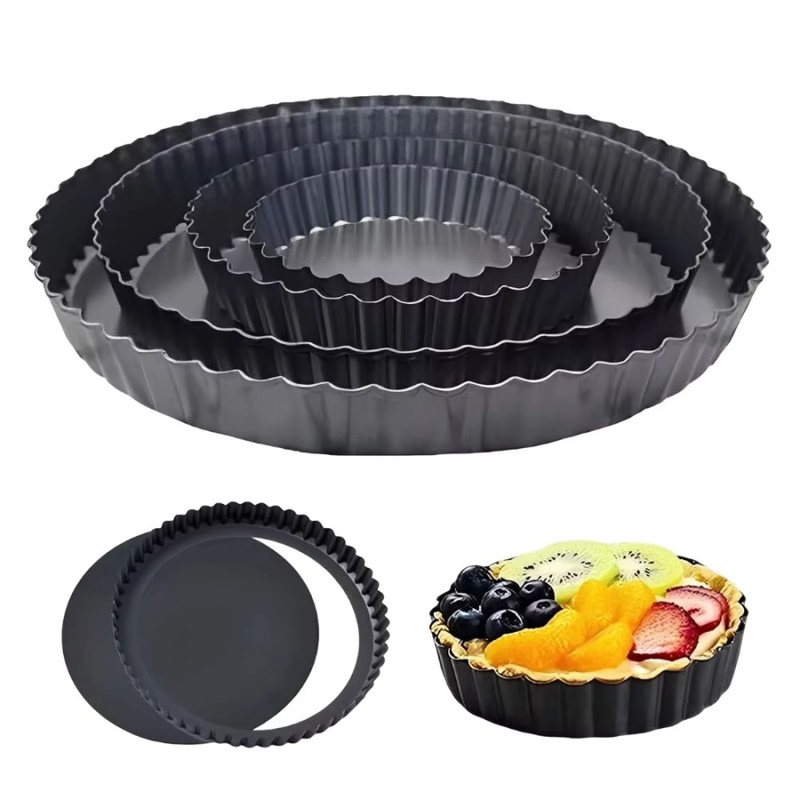 1pc Removable Bottom Fluted Ta - Kitchen Oven Baking Pans recension och pris
